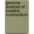 Genome analysis of cowdria ruminantium