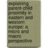 Explaining parent-child proximity in Eastern and Western Europe: a micro and macro perspective