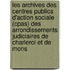 Les Archives Des Centres Publics D'action Sociale (cpas) Des Arrondissements Judiciaires De Charleroi Et De Mons