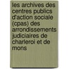 Les Archives Des Centres Publics D'action Sociale (cpas) Des Arrondissements Judiciaires De Charleroi Et De Mons door Pierre-Jean Niebes