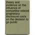 Theory and evidence on the influence of competitor-related proprietary disclosure costs on the decision to go public