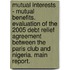 Mutual interests - mutual benefits. Evaluation of the 2005 debt relief agreement between the Paris Club and Nigeria. Main report.