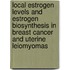 Local estrogen levels and estrogen biosynthesis in breast cancer and uterine leiomyomas
