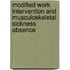 Modified work intervention and musculoskeletal sickness absence