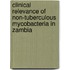 Clinical relevance of non-tuberculous mycobacteria in Zambia
