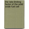 The rate-limiting factor of the solid oxide fuel cell door M. de Ridder