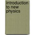 Introduction to new physics