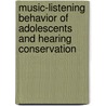 Music-Listening Behavior of Adolescents and Hearing Conservation door I. Vogel