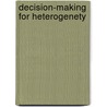 Decision-making for heterogenety by E. Berkhout