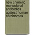 New chimeric monoclonal antibodies against human carcinomas