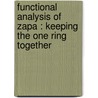 Functional Analysis of ZapA : Keeping the One Ring Together door G.E.J. Ploeger