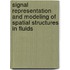 Signal representation and modeling of spatial structures in fluids