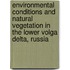 Environmental conditions and natural vegetation in the lower Volga Delta, Russia