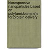 Bioresponsive nanoparticles based on poly(amidoamine)s for protein delivery door G. Coué