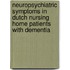 Neuropsychiatric symptoms in Dutch nursing home patients with dementia