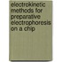 Electrokinetic methods for preparative electrophoresis on a chip