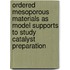Ordered Mesoporous Materials as Model Supports to Study Catalyst Preparation