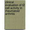 Clinical evaluation of T2 cell activity in rheumatoid arthritis by C.M. Verhoef