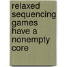 Relaxed sequencing games have a nonempty core door M. Slikker