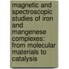 Magnetic and Spectroscopic Studies of Iron and Mangenese Complexes: from molecular materials to catalysis door H. Tchouka