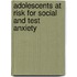Adolescents at risk for social and test anxiety