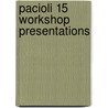 Pacioli 15 workshop presentations by K.J. Poppe