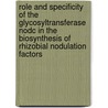 Role and specificity of the glycosyltransferase NodC in the biosynthesis of rhizobial nodulation factors door E. Kamst