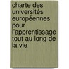 Charte des universités européennes pour l'apprentissage tout au long de la vie door European University Association