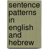 Sentence patterns in English and Hebrew by Ron Kuzar