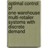 Optimal control of one-warehouse multi-retailer systems with discrete demand