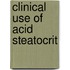 Clinical use of acid steatocrit