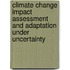 Climate change impact assessment and adaptation under uncertainty
