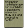 Plant pectin methylesterase and its inhibitor: A quantitative interaction study in a food processing context door Ruben Jolie