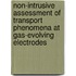 Non-intrusive assessment of transport phenomena at gas-evolving electrodes
