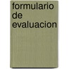 Formulario de evaluacion by Efqm