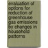 Evaluation of options for reduction of greenhouse gas emissions by changes in household patterns