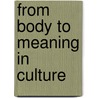 From Body to Meaning in Culture door N. Yu