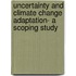 Uncertainty and Climate Change Adaptation- a Scoping Study