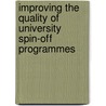 Improving the quality of university spin-off programmes by P.c. Van Der Sijde