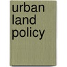 Urban land policy door P.V. Virtanen