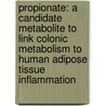 Propionate: a Candidate Metabolite to Link Colonic Metabolism to Human Adipose Tissue Inflammation by Sa'ad H. M. Al-Lahham