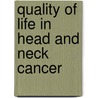 Quality of life in head and neck cancer door A. de Graeff