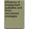 Efficiency of employment subsidies and firms' recruitment strategies by R. Welters