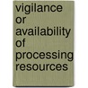 Vigilance or availability of processing resources door A.S. Smit