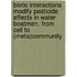 Biotic interactions modify pesticide effects in water boatmen. From cell to (meta)community