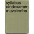 Syllabus Eindexamen Mavo/vmbo