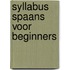 Syllabus Spaans voor beginners