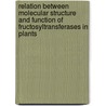 Relation between molecular structure and function of fructosyltransferases in plants door W. Lammens