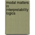 Modal matters in interpretability logics
