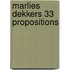 Marlies Dekkers 33 Propositions